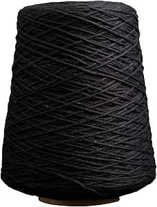 Knit Picks Dishie Cone Worsted Weight 100% Cotton Yarn - 400 g (Black)