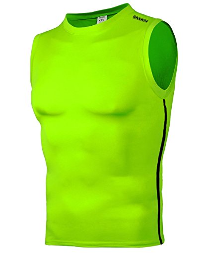 DRSKIN Undershirts Running Shirt Tank Tops Men's Cool Dry Compression Baselayer Sleeveless