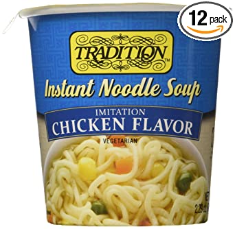 Tradition Imitation Chicken Flavor Instant Noodle Soup 2.29 ounce (12 Pack)