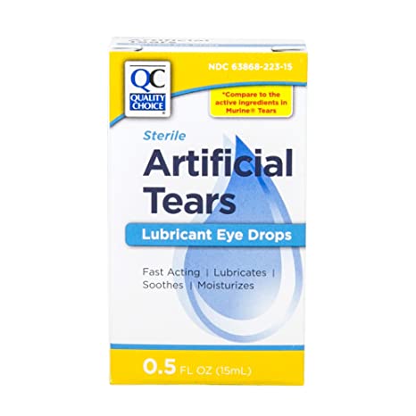 Special pack of 5 x Quality Choice ARTIFICIAL TEARS STERILE 0.5OZ
