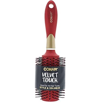 Conair Velvet Touch Round Blow Dry Brush 1 ea (Pack of 3)