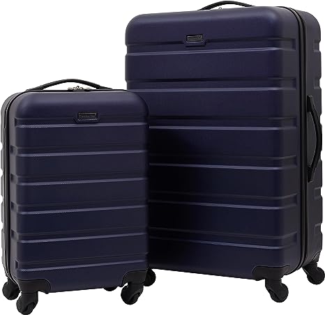 Travelers Club Harper Luggage, Blue, 2 Piece Set