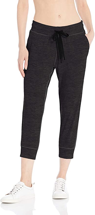 Amazon Essentials Women's Brushed Tech Stretch Crop Jogger Pant