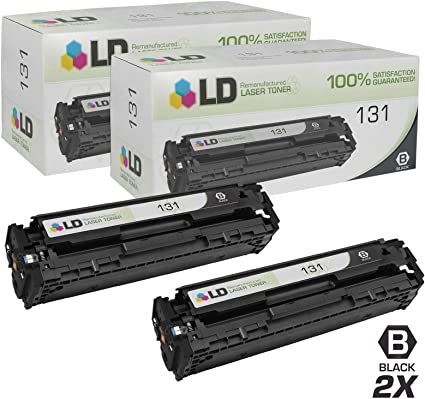 LD Remanufactured Toner Cartridge Replacement for Canon 131 6272B001AA (Black, 2-Pack)