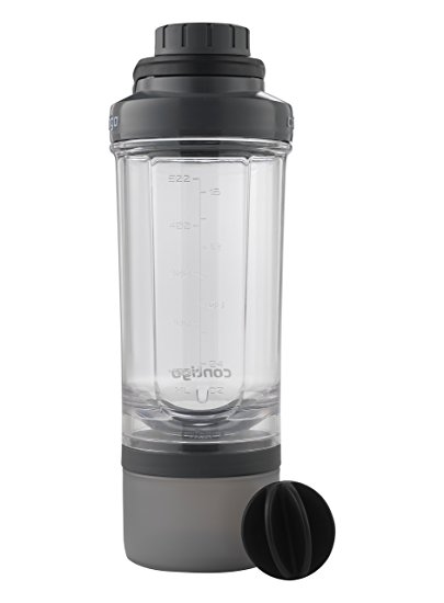 Contigo Shake & Go Fit Mixer Bottle with Storage Container, 22 oz., Smoke