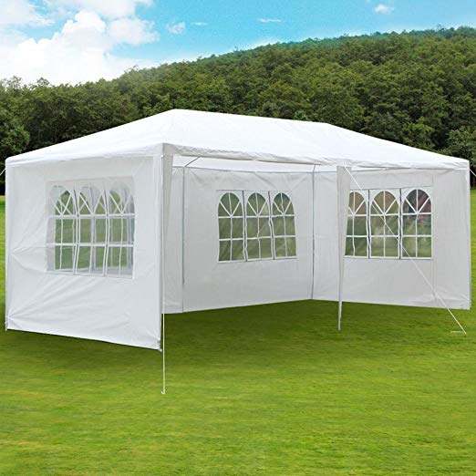 Yaheetech 10'x20' White Wedding Party Outdoor Easy Set Gazebo BBQ Pavilion Tent Canopy Cater Events