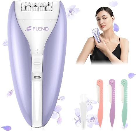 Epilator, Silent Epilator for Women, 2 Speed Setting Facial Epilator Smooth Glide Epilator for Women Face Epilator, Facial Hair Removal Epilators Hair Remover for Women Face Legs Bikini Arms Legs