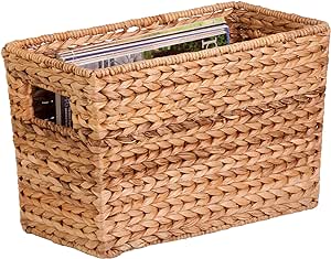 15x5 Magazine Storage Basket STO-02883 storage baskets, woven storage baskets, decorative storage baskets, small storage baskets, storage basket with handle, desk storage baskets