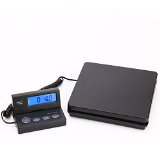 Smart Weigh Digital Shipping Postal Scale 110lb with Extendable Cord and Bright Blue Backlight Display Batteries and AC Adapter Included