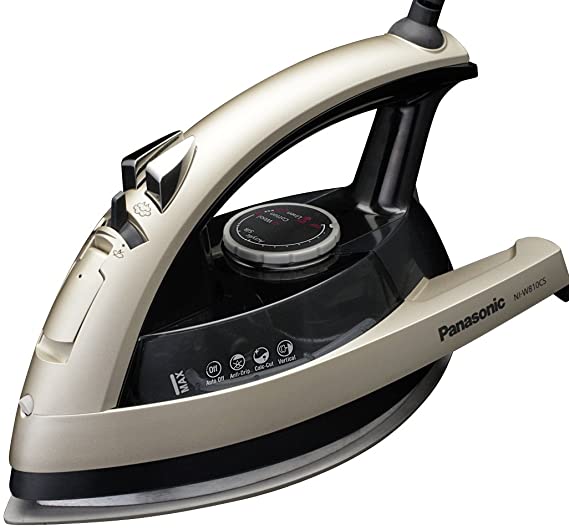 Panasonic NI-W810CS Multi-Directional Steam/Dry Iron with Ceramic Soleplate, MEDIUM, Black