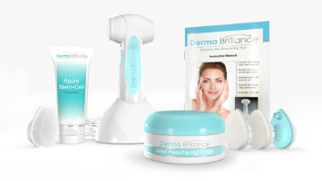 DermaBrilliance Sonic Exfoliation System - CLEANSES and EXFOLIATES - By the Makers of DermaWand