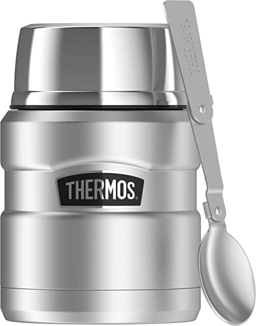 Thermos Stainless King Vacuum Insulated Food Jar, 470ml, Stainless Steel, SK3000ST4AUS