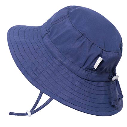 JAN & JUL Kids Aqua-Dry Sun-Hat, 50 UPF, Adjustable Straps, for Baby and Toddler, Girl or Boy