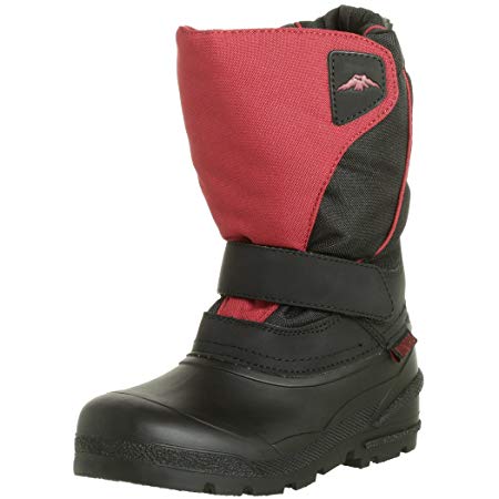 Tundra Quebec Boot (Toddler/Little Kid/Big Kid),Black/Red,6 M US Big Kid