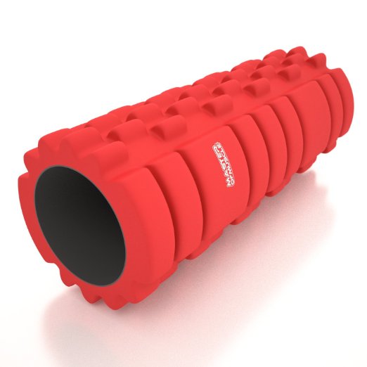 Foam Roller For Muscle Massage - 13 x 5 - For Physical Therapy and Exercise - FREE Ebook Instructions - Ideal for Myofascial Release - Back - IT Band and Full Body Stiffness Relief