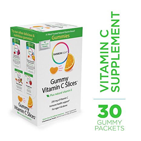 Rainbow Light - Gummy Vitamin C Slices - Supports Immune System - 30-Pack Box