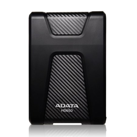 ADATA HD650 2TB USB3.0 Anti-Shock External Hard Drive, Black (AHD650-2TU3-CBK)