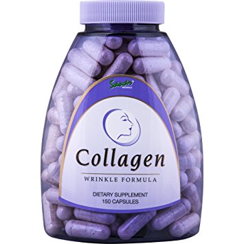 Sanar Naturals Collagen Hydrolysate Type 1 Anti Wrinkle Formula, 150 Capsules - Healthy Hair, Skin and Nails, Colageno Hidrolizado, Anti Arrugas, Gluten Free, Biovailable