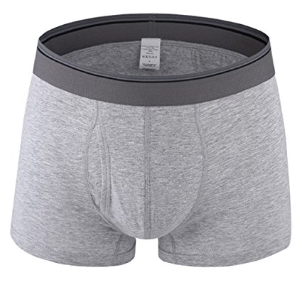 Underwear For Men, Mens 100% Cotton Comfortable Breathable Seamless Spandex Athletic Cool Boxer Briefs