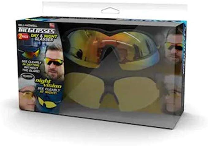 Bell   Howell TAC GLASSES Sports Polarized Sunglasses for Men/Women As Seen On TV (Set of 2)