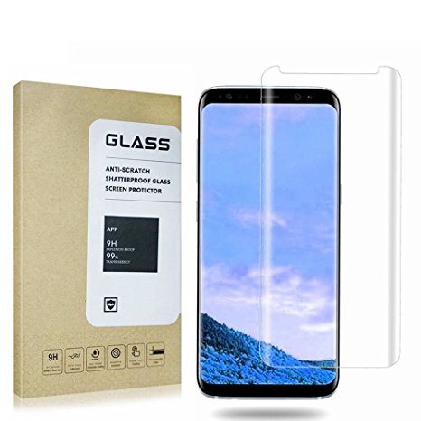 Galaxy S9 Plus Screen Protector,OLINKIT Ultra Clear Tempered Glass Screen Protector [9H Hardness][Anti-Scratch][Anti-Bubble][3D Curved] for Samsung Galaxy S9 Plus [1Pack] case friendly