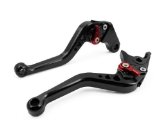 Short Brake and Clutch Levers for KAWASAKI NINJA 650R ER-6F ER-6N 2009-2016Ninja400R 2011Versys 650cc 2009-2014-Black