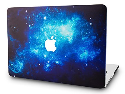 KEC MacBook Pro Retina 15 Inch Case (2015) Plastic Hard Shell Cover A1398 Space Galaxy (Blue 2)