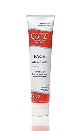 Cotz Face Natural Skin Tone Spf 40, 1.5 Ounce