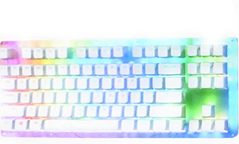 Womier 87 Key K87 Mechanical Keyboard 80% 87 TKL PCB CASE hot swappable Switch Support Lighting Effects with RGB Switch led (Womier 87 HS Gateron Blue x1)