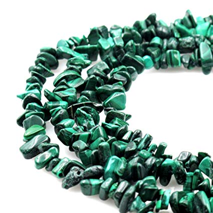 BRCbeads Nice Malachite Stone Chips Beads 7~8mm 34 Inches per strand For Jewelery Making