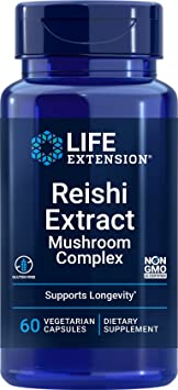 Life Extension Reishi Extract Mushroom Complex, 60 vcaps