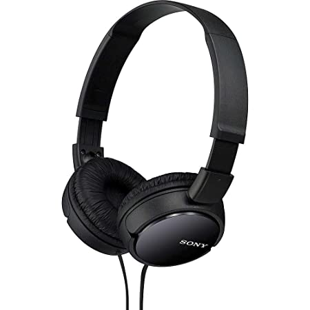 Sony MDR-ZX110 Wired Over the Ear Headphone with Mic (Black)