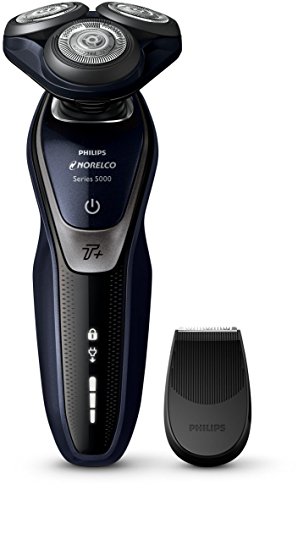 Philips Norelco Electric Shaver 5550, Wet & Dry, S5590/81, with Turbo  mode and Precision Trimmer