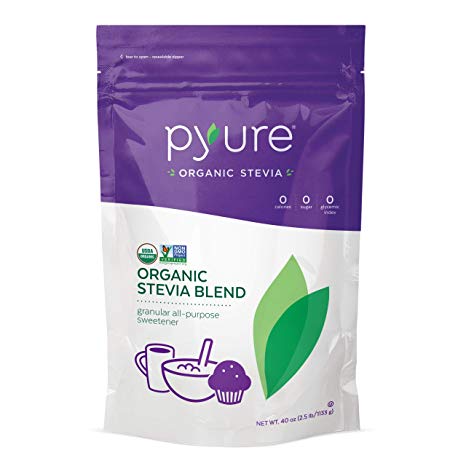 Pyure Organic All-Purpose Blend Stevia Sweetener, 2.5 lb (40 oz)