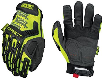 Mechanix Wear - Hi-Viz M-Pact Gloves (Medium, Fluorescent Yellow)