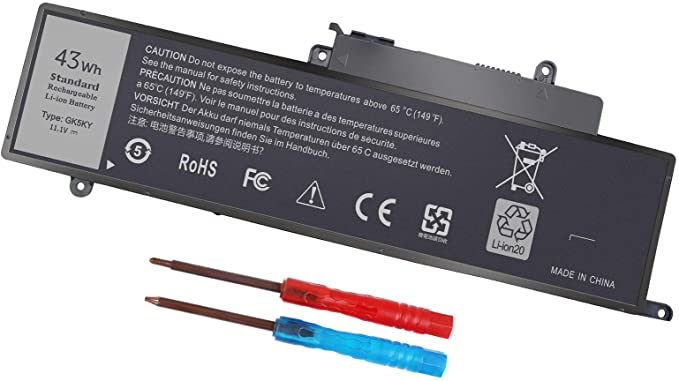 43WH GK5KY Battery for Dell Inspiron 11 3000 Series 3147 3148 3153 3152 3157 3158 15 7000 7558 7568 13 7353 7359 7347 7348 7352 4K8YH 92NCT 04K8YH RHN1C 0WF28 P20T P20T001 P55F P55F001 451-BBKK