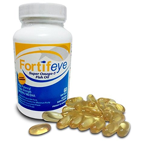 Fortifeye Vitamins - Super Omega 3 Fish Oil (60 Tablets) by MAGNIFYING AIDS
