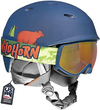 Wildhorn Spire Snow & Ski Helmet w/Goggles for Kids and Youth - ASTM Certified - US Ski Team Official Supplier