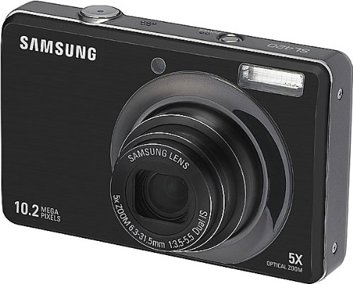 Samsung SL420 10MP Digital Camera with 5x Dual Image Stabilized Zoom and 2.7 inch LCD (Black)