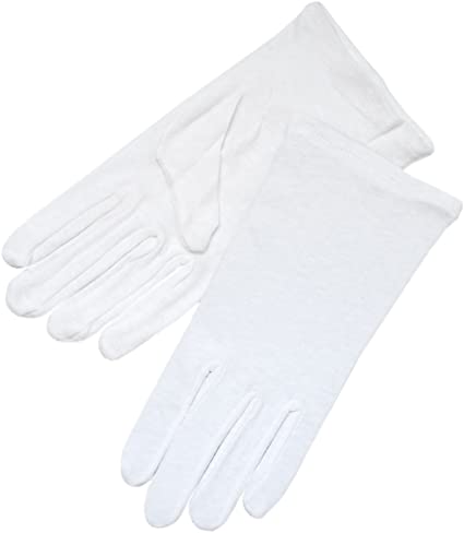ZAZA BRIDAL White 100% Cotton Girl's Gloves