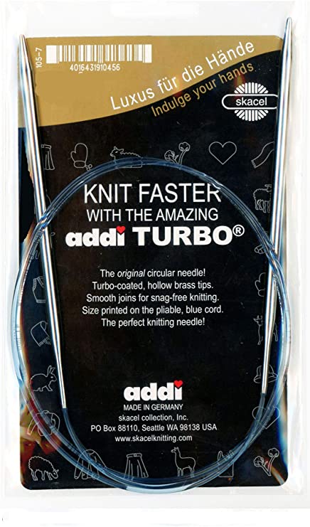 addi Knitting Needle Turbo Circular Skacel Blue Cord 24 inch (60cm) Size US 02 (3.0mm)