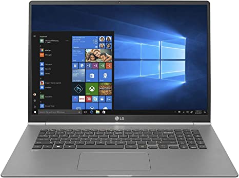 LG Gram Thin and Light Laptop, 17" WQXGA (2560 x 1600) IPS Display, Intel 10th Gen Core i7-1065G7 Processor 1.3GHz, 16GB RAM, 512GB SSD, Intel Iris Plus Graphics, Windows 10 Pro, Dark Silver