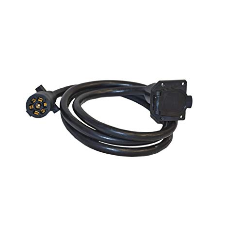 ALEKO TC7E7 7' Trailer Wire Connector 7-Way Extension Harness