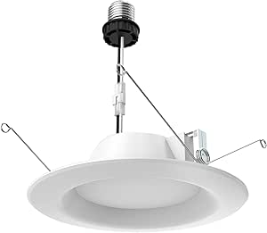 Satco S29313 LED Recessed Downlight Retrofit, 9.8 Watts, 5-6 Inches, White