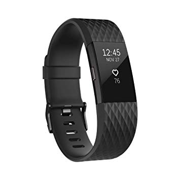 Fitbit Charge 2 Heart Rate   Fitness Wristband, Special Edition, Gunmetal, Large (International Version)