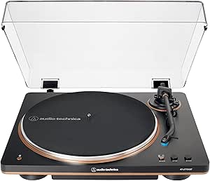 Audio-Technica AT-LP70XBT-BZ Wireless Turntable, Black/Bronze