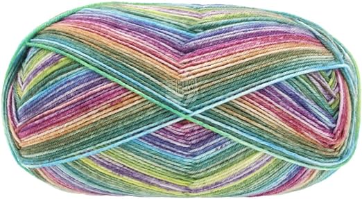 Lana Grossa Meilenweit 100 Extrafine Cosima Yarn, 3492 Multi