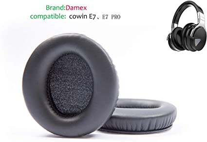 Damex Headphone Ear Pads Replacement Cushion for cowin E7、E7 PRO (Black)