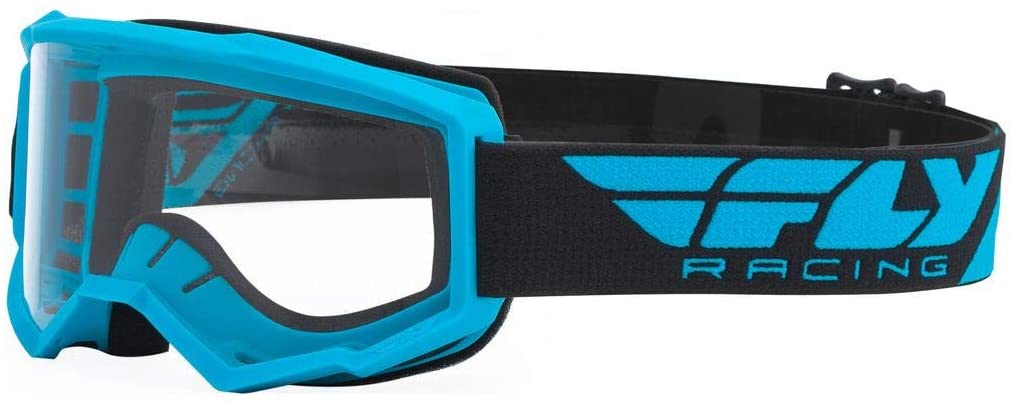 Fly Racing 2020 Focus Goggles (Electric Blue/Clear Lens)