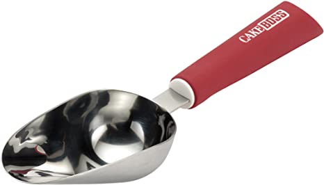 Cake Boss Stainless Steel Tools and Gadgets 3.5-Ounce Kitchen Scoop, Red